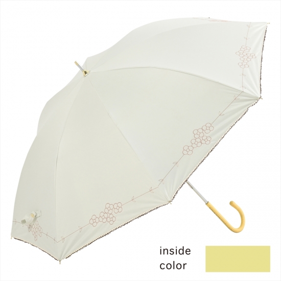 [晴雨兼用日傘]遮光フラワー刺繍