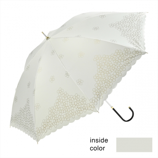 [晴雨兼用日傘]遮光バブルフラワー