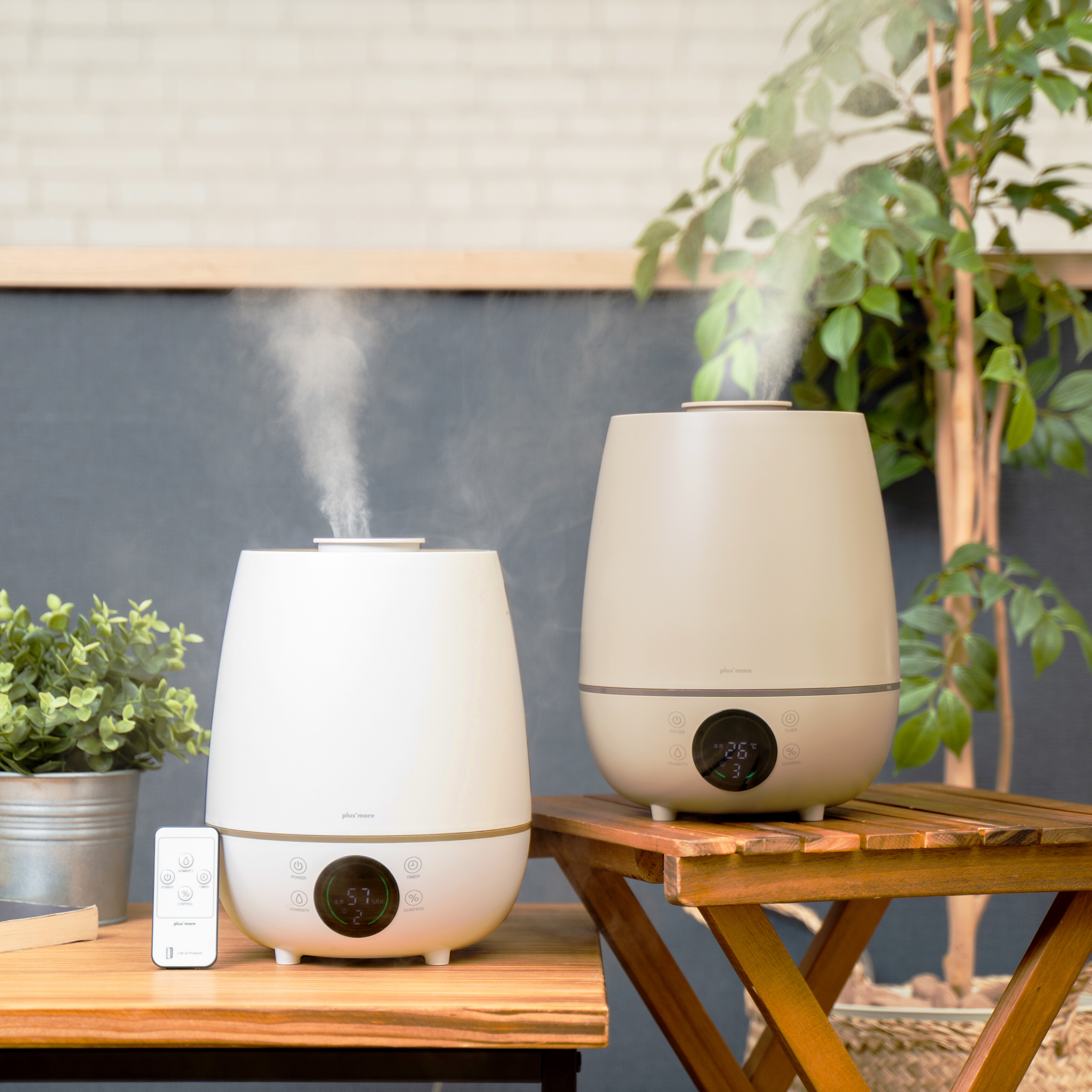 上部給水超音波式加湿器 湿度コントロール付