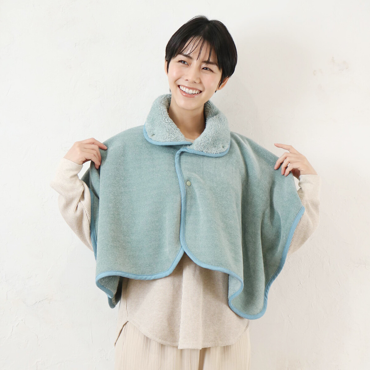 モールヤーンボアショルダーウォーマー