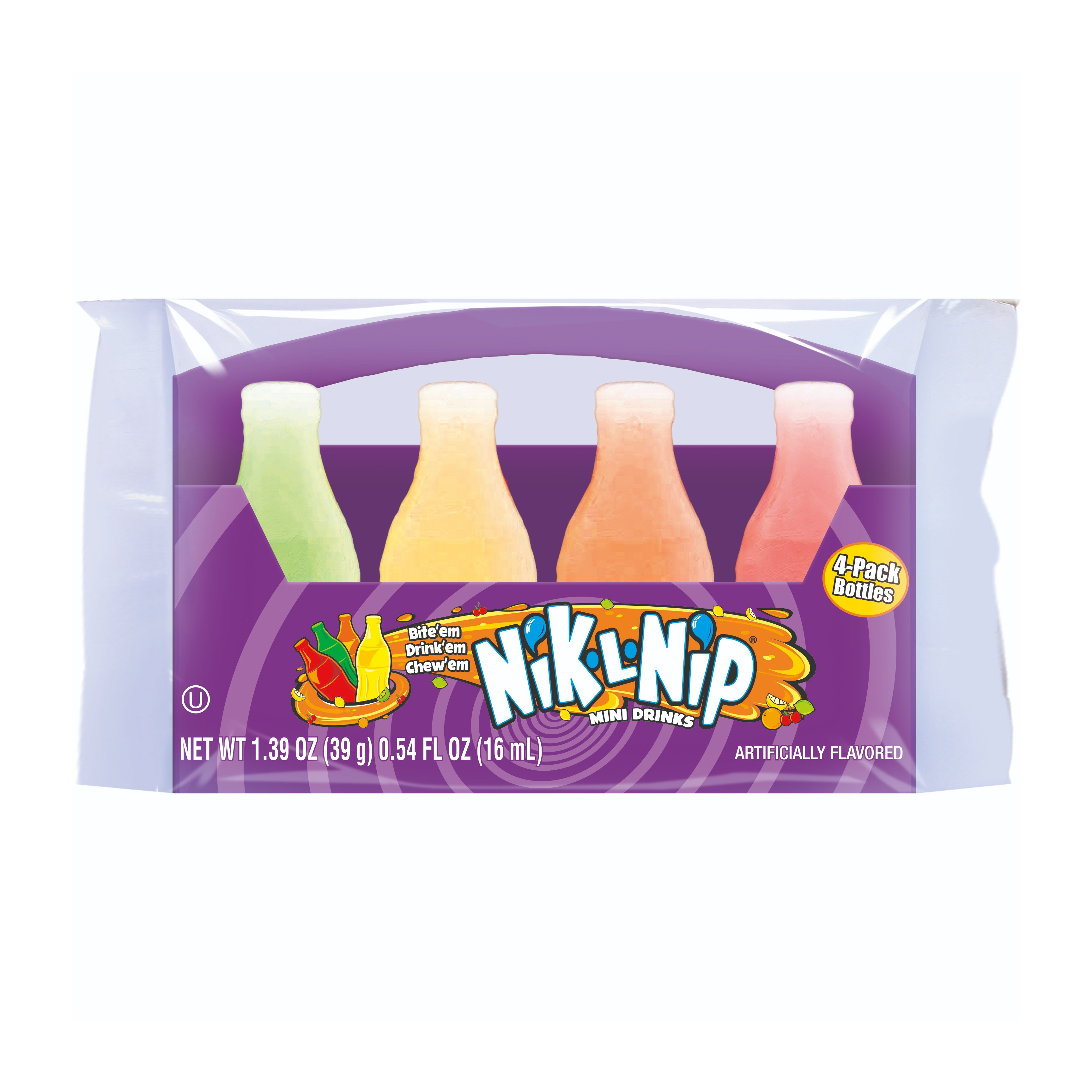 Nik-L-Nip ワックスボトルキャンディ(4本入り)