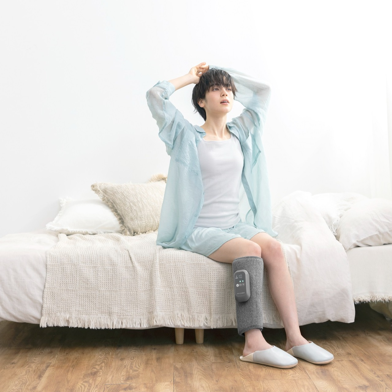 ルルド ふくらはぎゅ グレー