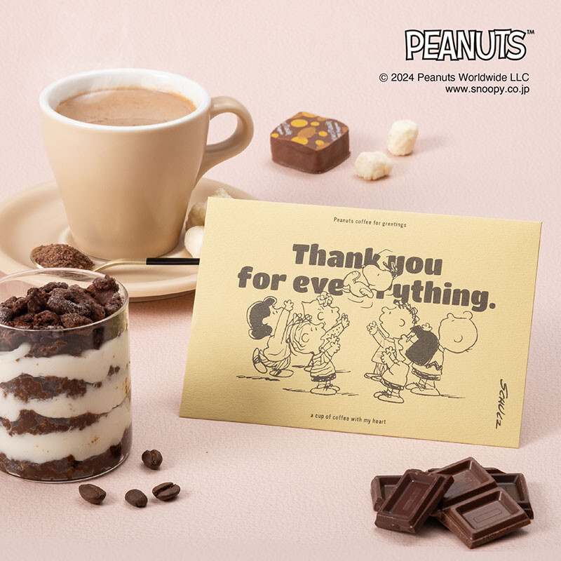 INIC coffee PEANUTS coffee スヌーピー コーヒー for greetings Thank you for everything (お世話になりました)