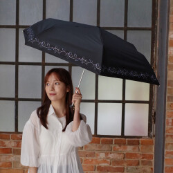 ロウン傘 nifty colors 折傘 遮光フラワークラウンミニ55 | PICKUP ITEM
