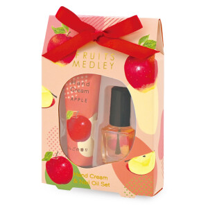 フルーツメドレー ハンドクリーム＆ネイルオイルセット　りんご