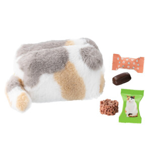 メリーチョコレート ねこみゃみれ　にゃんポーチ（パステル三毛）