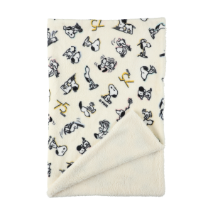 スヌーピー ボア付ウォームクロス