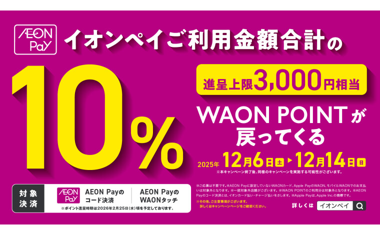 イオンペイ・ポイントバック